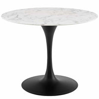 Tulip 40" Round Artificial Marble Dining Table - living-essentials