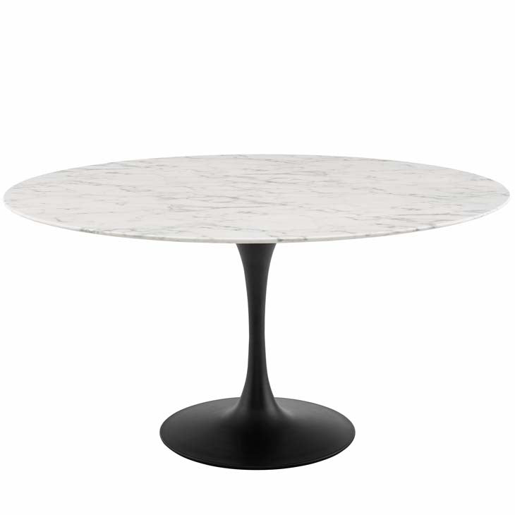 Tulip 60" Round Artificial Marble Dining Table - living-essentials