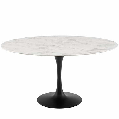 Tulip 60" Round Artificial Marble Dining Table - living-essentials