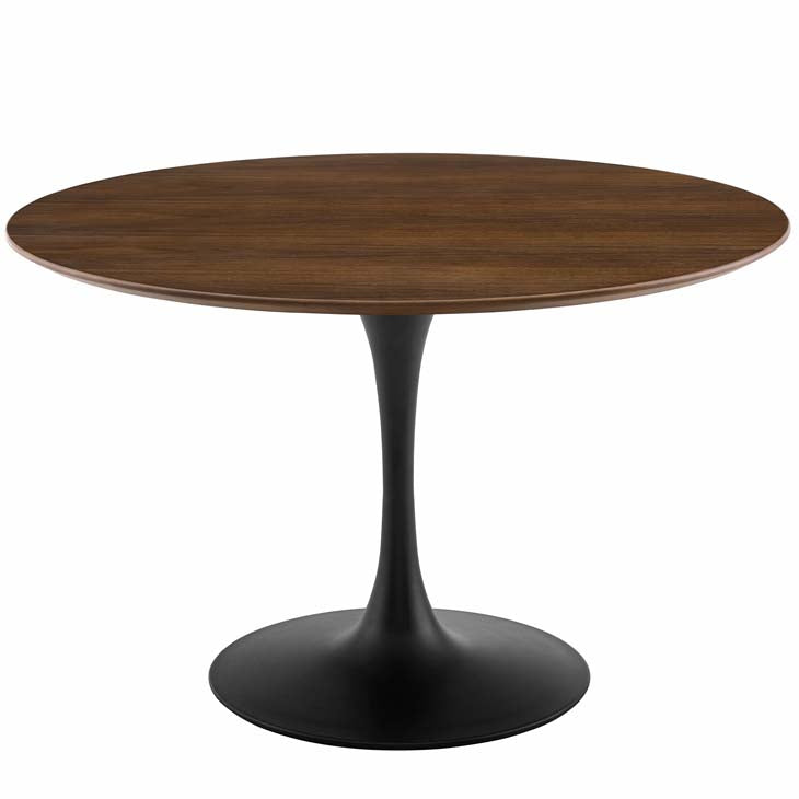 Tulip 47" Round Walnut Dining Table - living-essentials