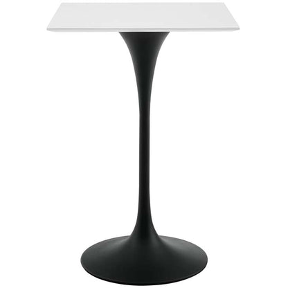 Tulip 28" Square Wood Top Bar Table - living-essentials