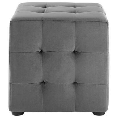 Toggle Cube Velvet Ottoman - living-essentials