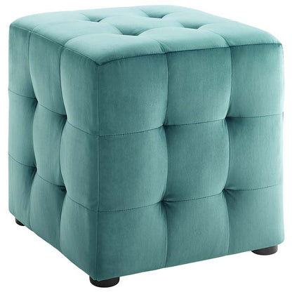 Toggle Cube Velvet Ottoman - living-essentials