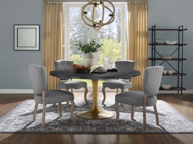 Drive 60" Oval Wood Top Dining Table - living-essentials