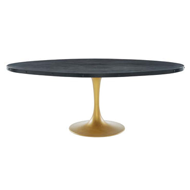 Drive 78" Oval Wood Top Dining Table - living-essentials