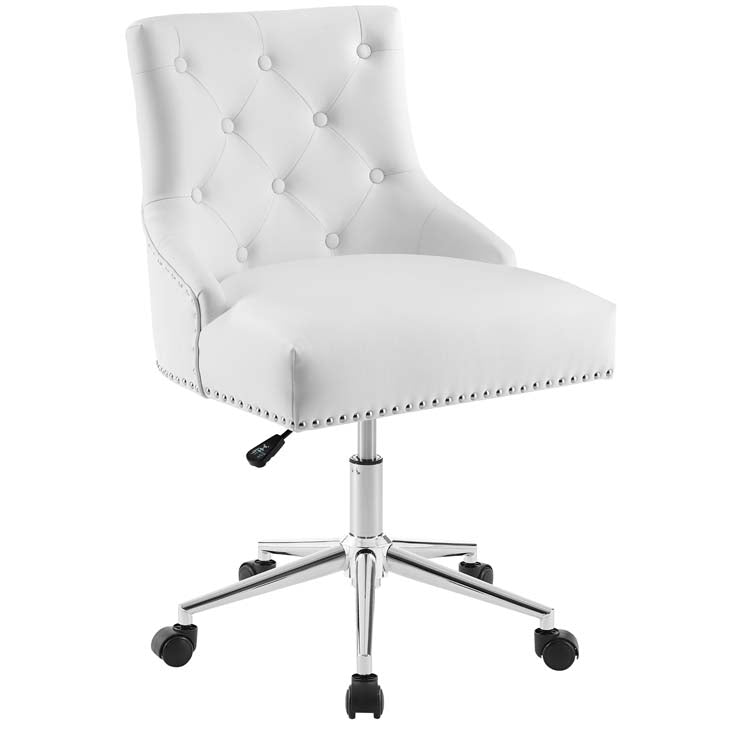 Aubrey Tufted Button Swivel Artificial Leather Office Chair - living-essentials