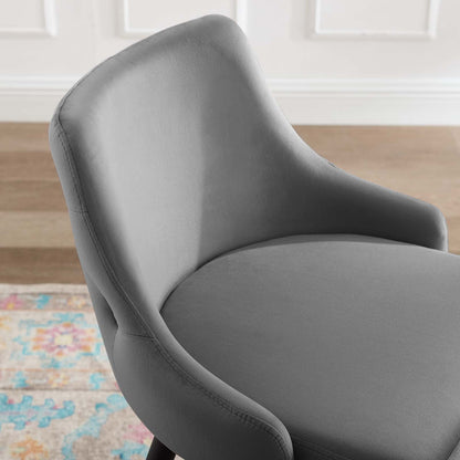 Avril Performance Velvet Counter Bar Stool