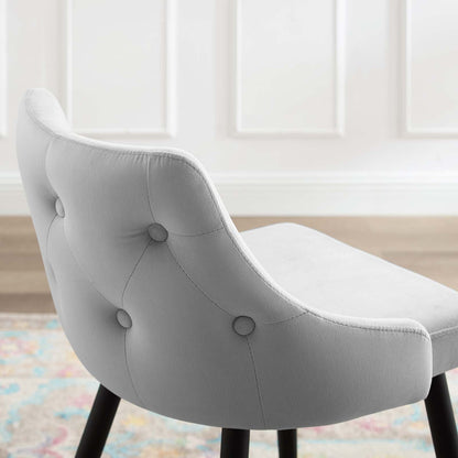 Avril Performance Velvet Counter Bar Stool