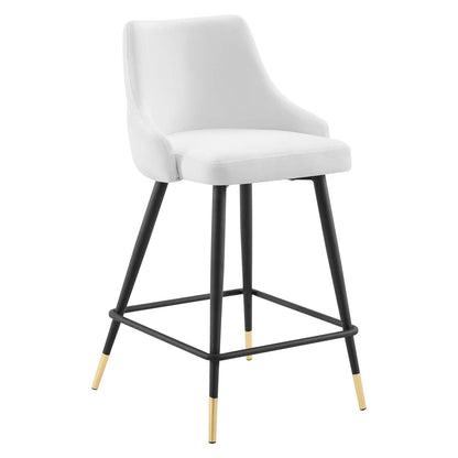 Avril Performance Velvet Counter Bar Stool