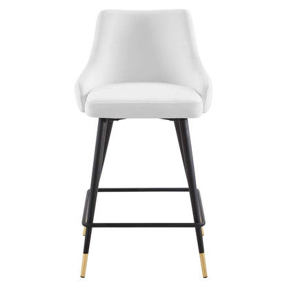 Avril Performance Velvet Counter Bar Stool