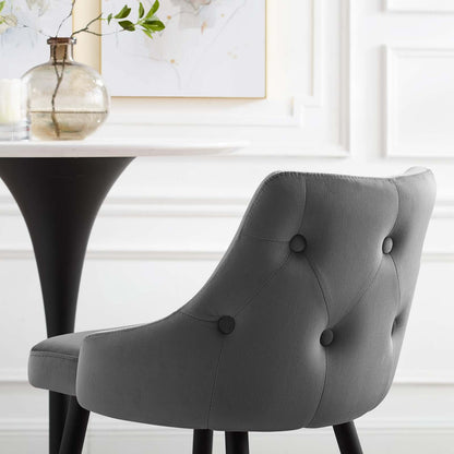 Avril Performance Velvet Bar Stool