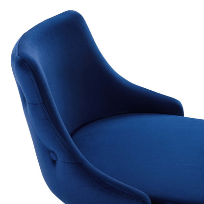 Avril Performance Velvet Bar Stool