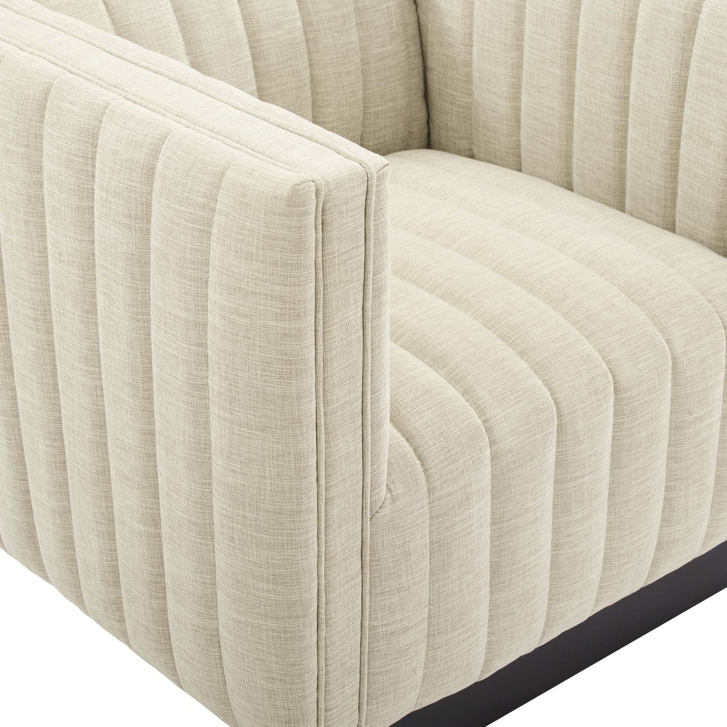 Everett Upholstered Fabric Accent Chair