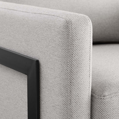 Everett Upholstered Fabric Accent Chair