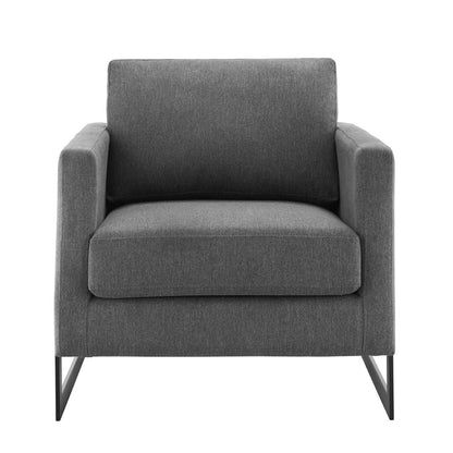 Everett Upholstered Fabric Accent Chair
