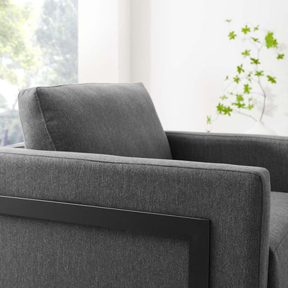 Everett Upholstered Fabric Accent Chair