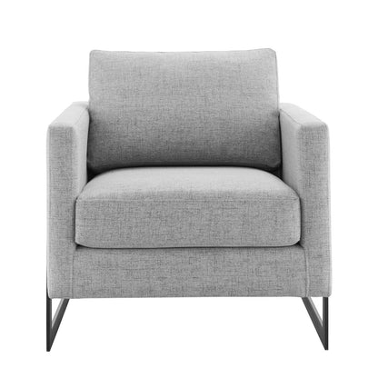 Everett Upholstered Fabric Accent Chair