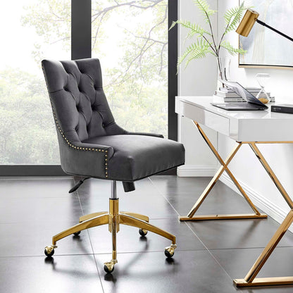 Xia Tufted Performance Velvet Office Chair