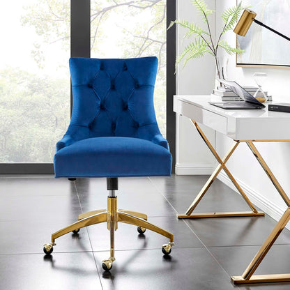 Xia Tufted Performance Velvet Office Chair