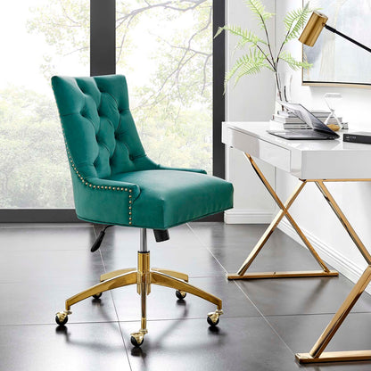 Xia Tufted Performance Velvet Office Chair