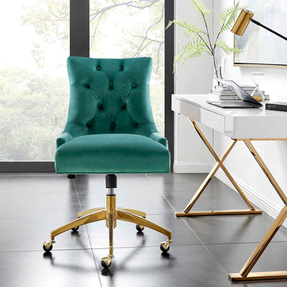 Xia Tufted Performance Velvet Office Chair