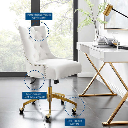 Xia Tufted Performance Velvet Office Chair