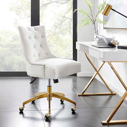 Xia Tufted Performance Velvet Office Chair