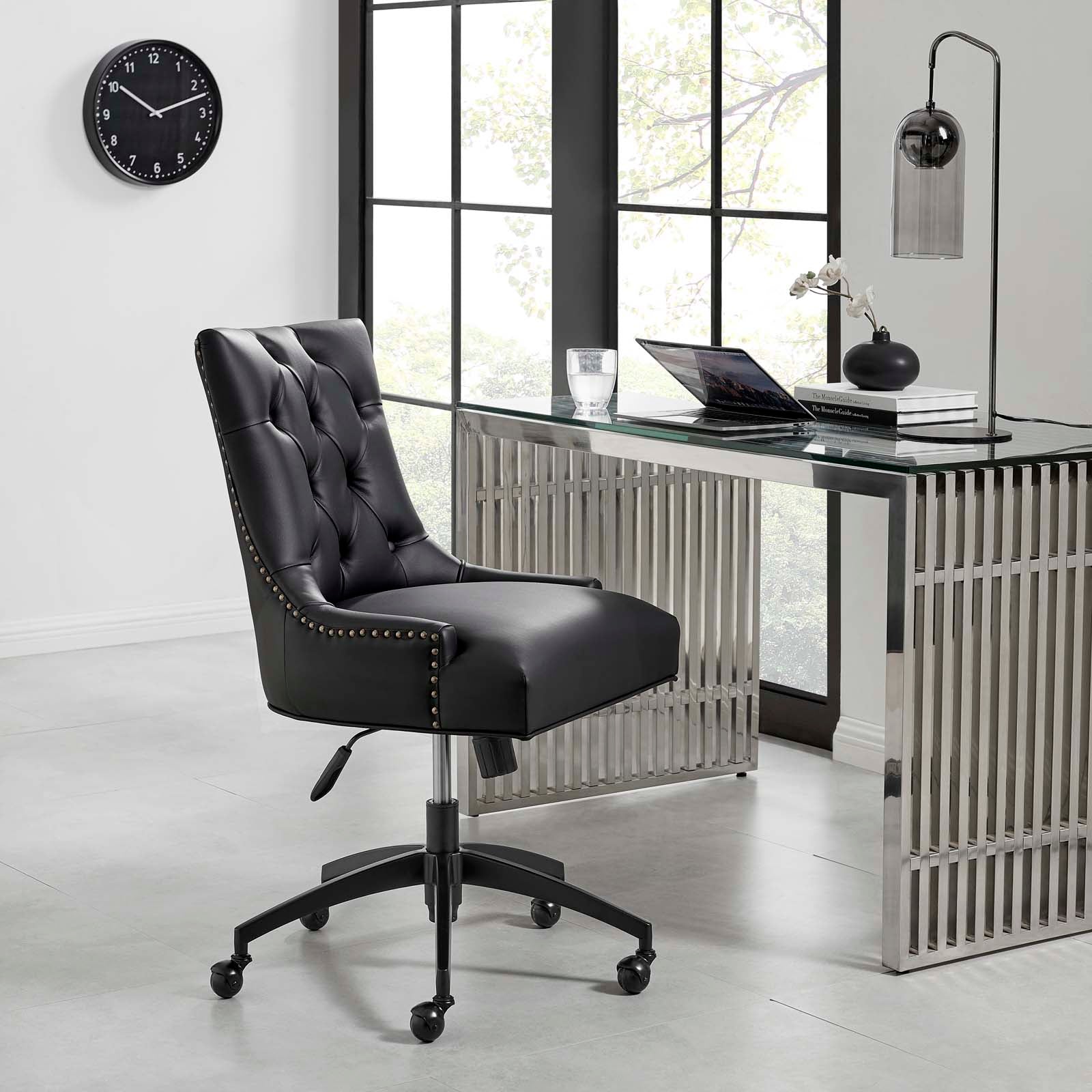 Xia Tufted Vegan Leather Office Chair