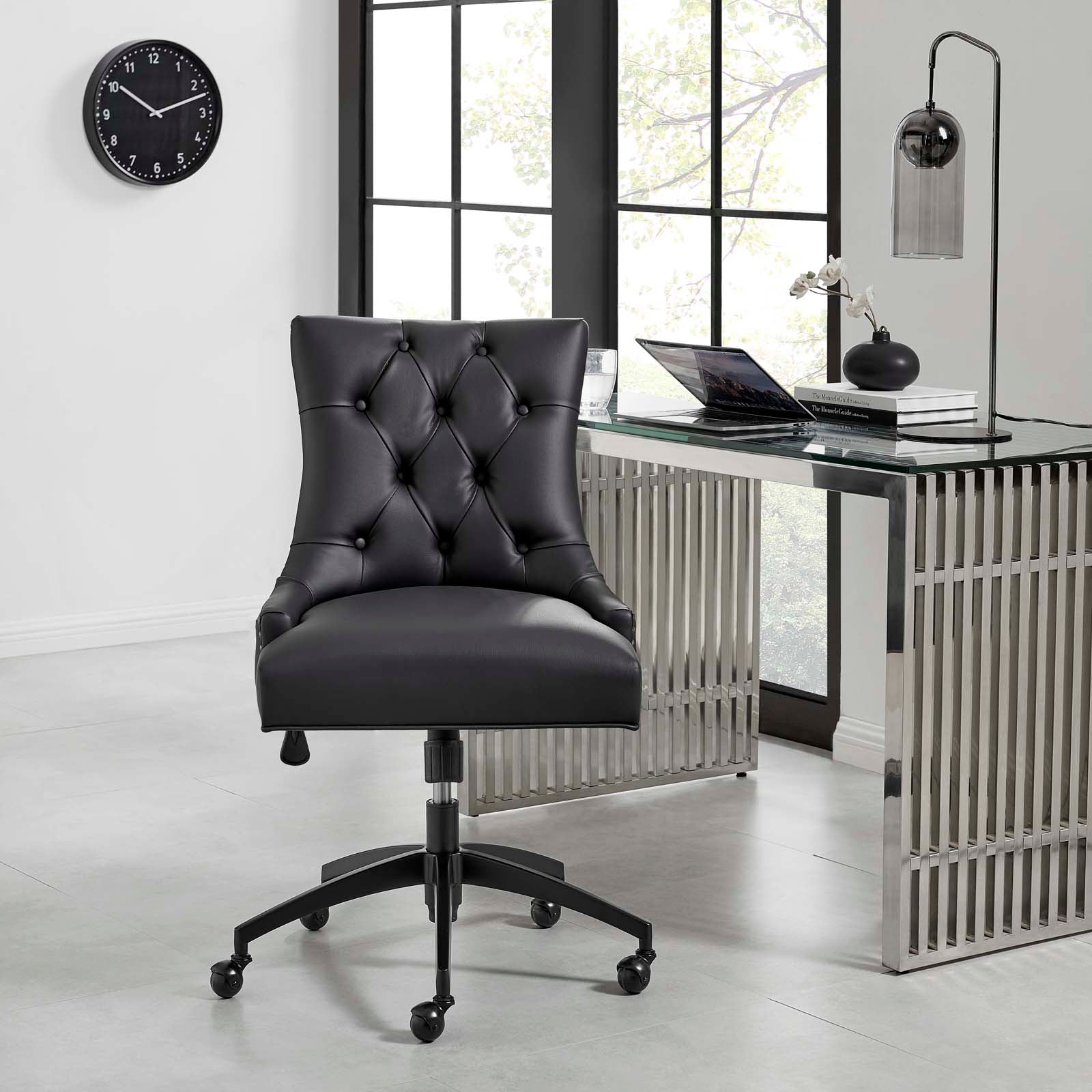 Xia Tufted Vegan Leather Office Chair