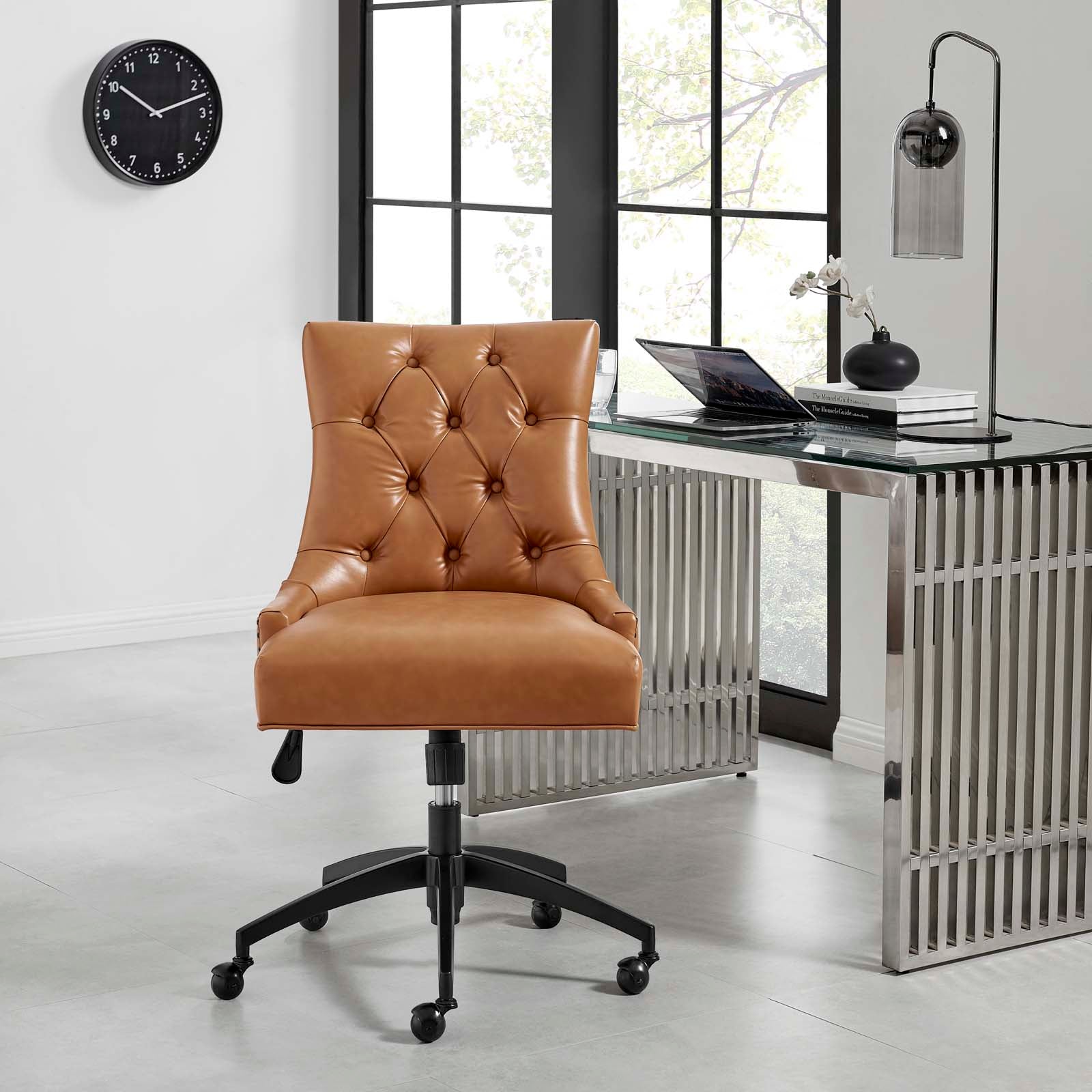 Xia Tufted Vegan Leather Office Chair