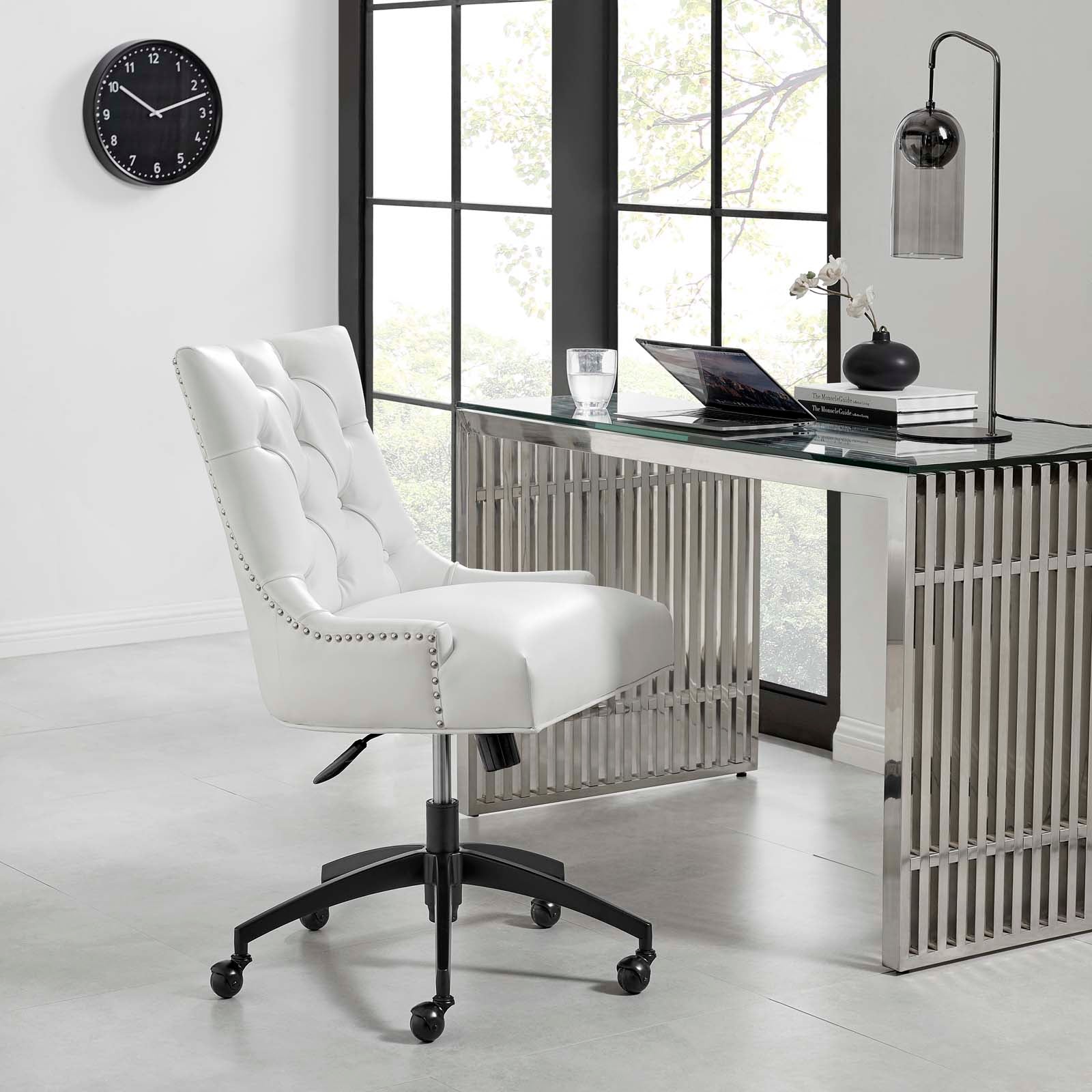 Xia Tufted Vegan Leather Office Chair