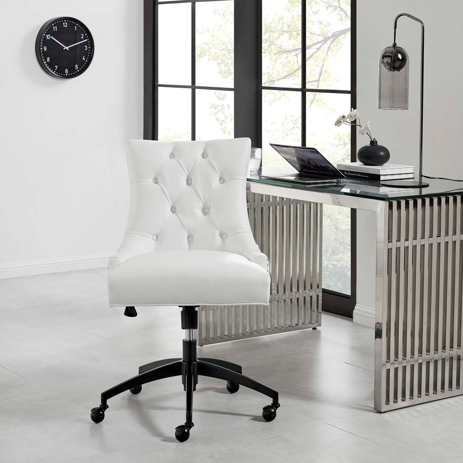 Xia Tufted Vegan Leather Office Chair