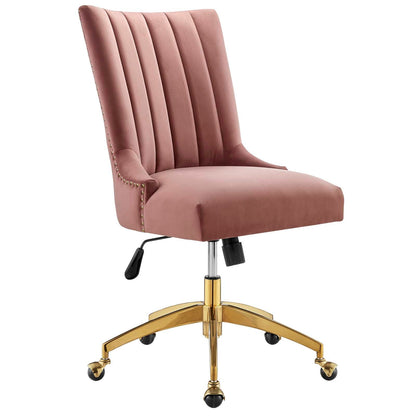 Harrington Channel Tufted Performance Velvet Office Chair