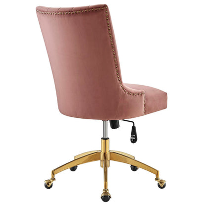 Harrington Channel Tufted Performance Velvet Office Chair