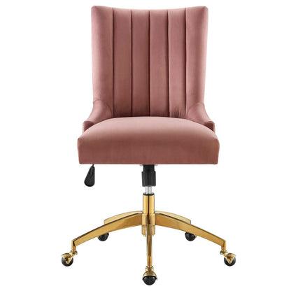 Harrington Channel Tufted Performance Velvet Office Chair