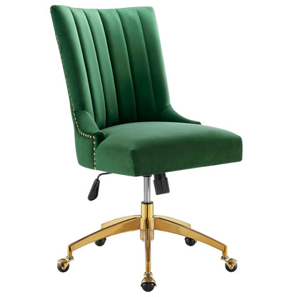 Harrington Channel Tufted Performance Velvet Office Chair