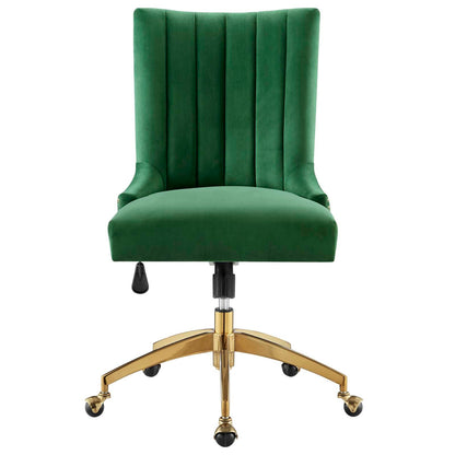 Harrington Channel Tufted Performance Velvet Office Chair