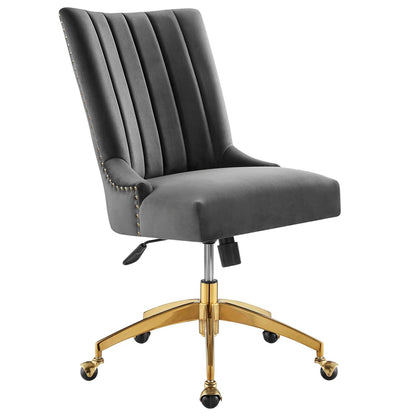 Harrington Channel Tufted Performance Velvet Office Chair