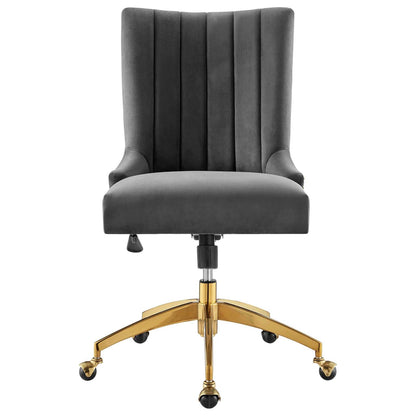 Harrington Channel Tufted Performance Velvet Office Chair