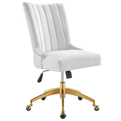 Harrington Channel Tufted Performance Velvet Office Chair