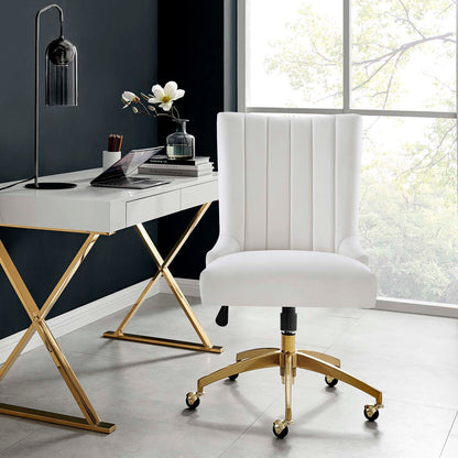 Harrington Channel Tufted Performance Velvet Office Chair