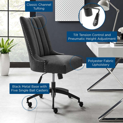 Harrington Channel Tufted Fabric Office Chair