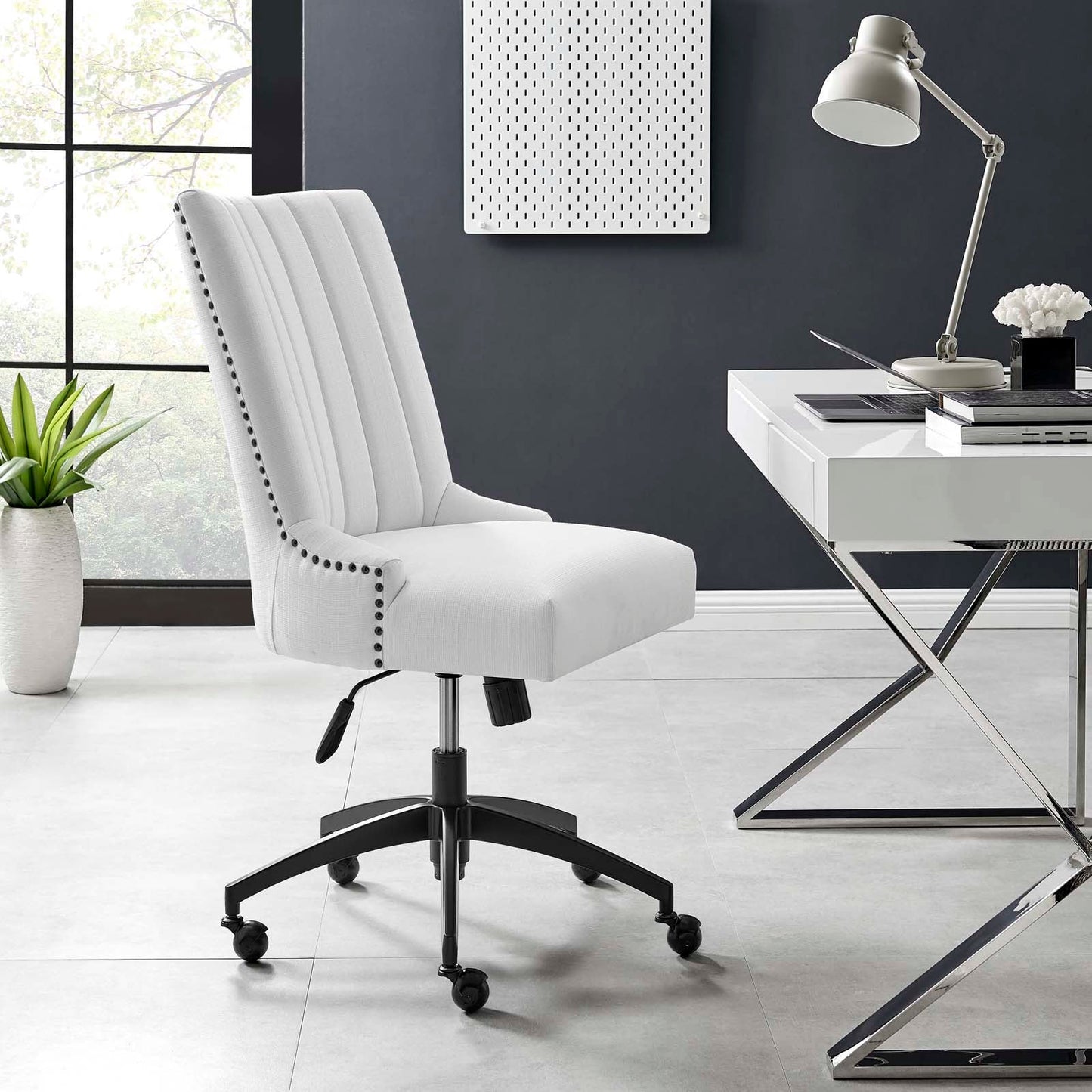 Harrington Channel Tufted Fabric Office Chair