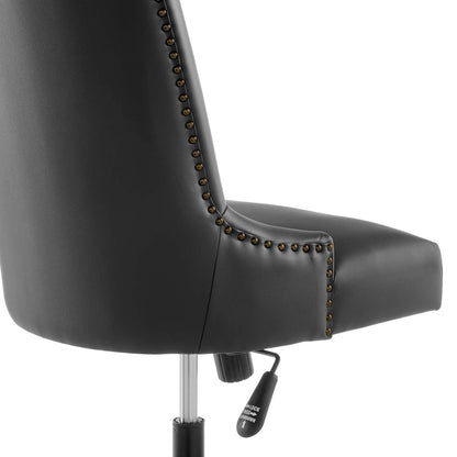 Harrington Channel Tufted Vegan Leather Office Chair