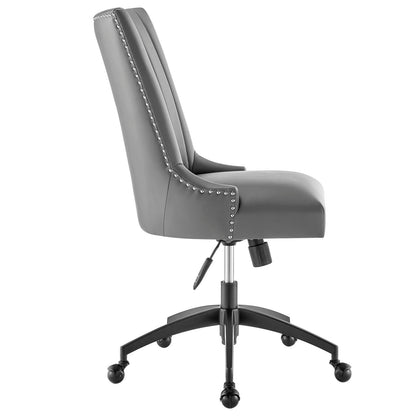 Harrington Channel Tufted Vegan Leather Office Chair