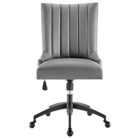 Harrington Channel Tufted Vegan Leather Office Chair