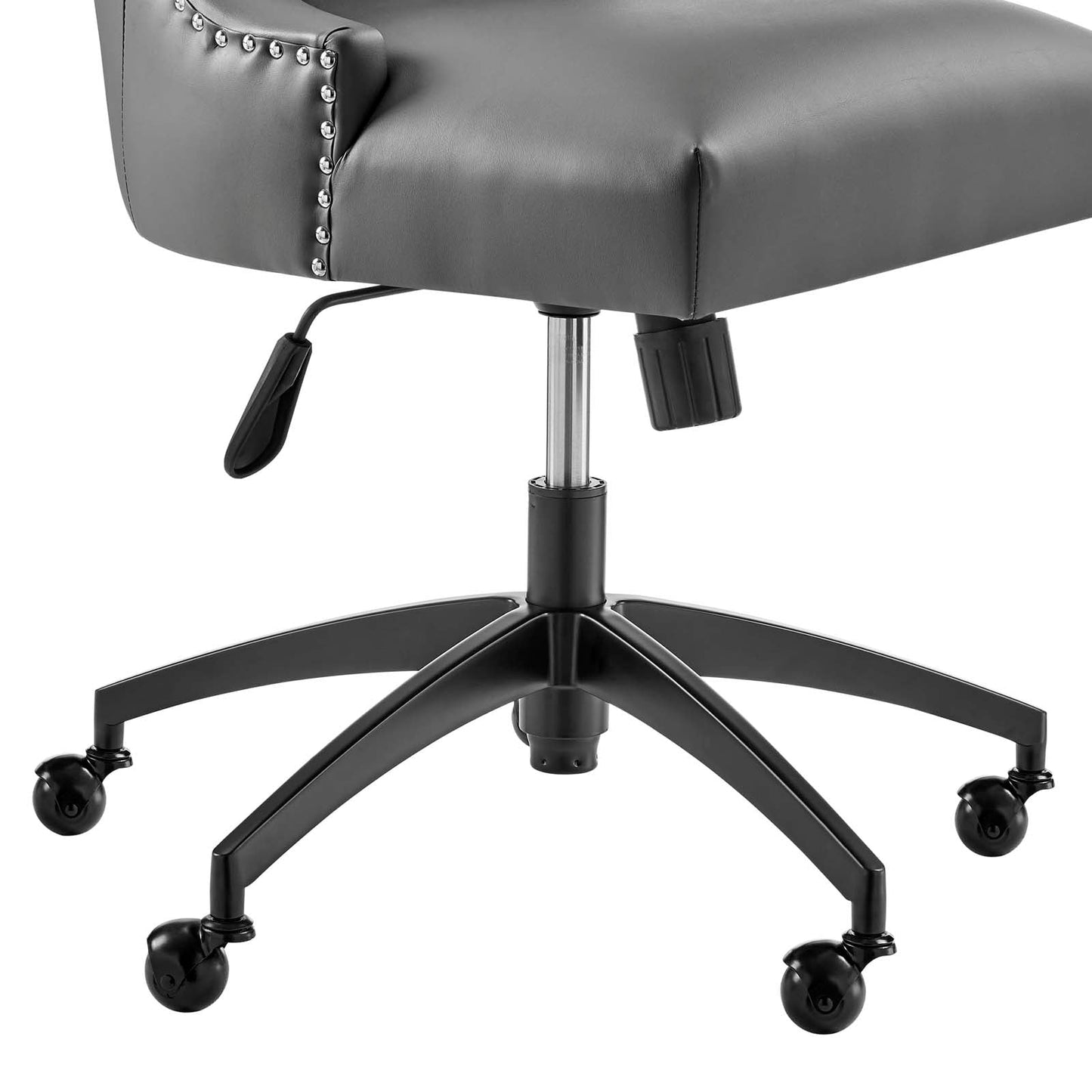 Harrington Channel Tufted Vegan Leather Office Chair