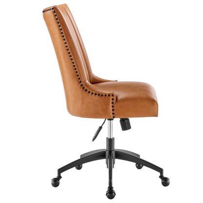 Harrington Channel Tufted Vegan Leather Office Chair