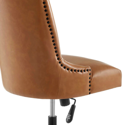 Harrington Channel Tufted Vegan Leather Office Chair