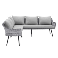 Chandra Outdoor Patio Wicker Rattan Sectional Sofa